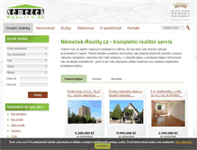 Tablet Screenshot of nemecek-reality.cz